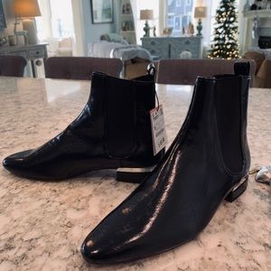NWT Zara Leather Boots Size 6